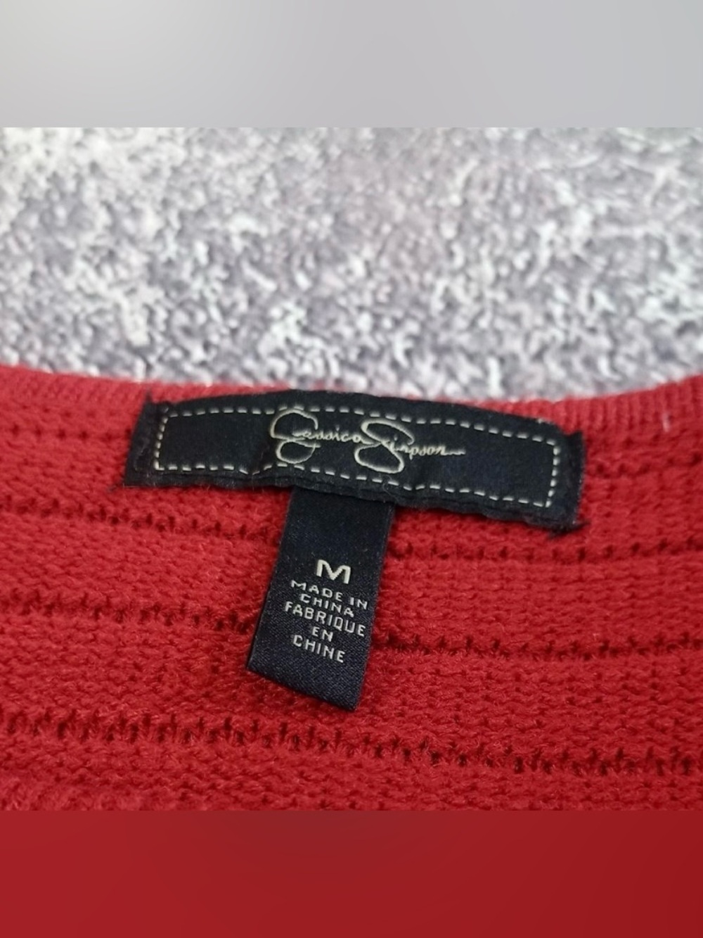 Medium Womens Jessica Simpson Red Fit-and-Flare Baby Doll Dress - Picture 7 of 8